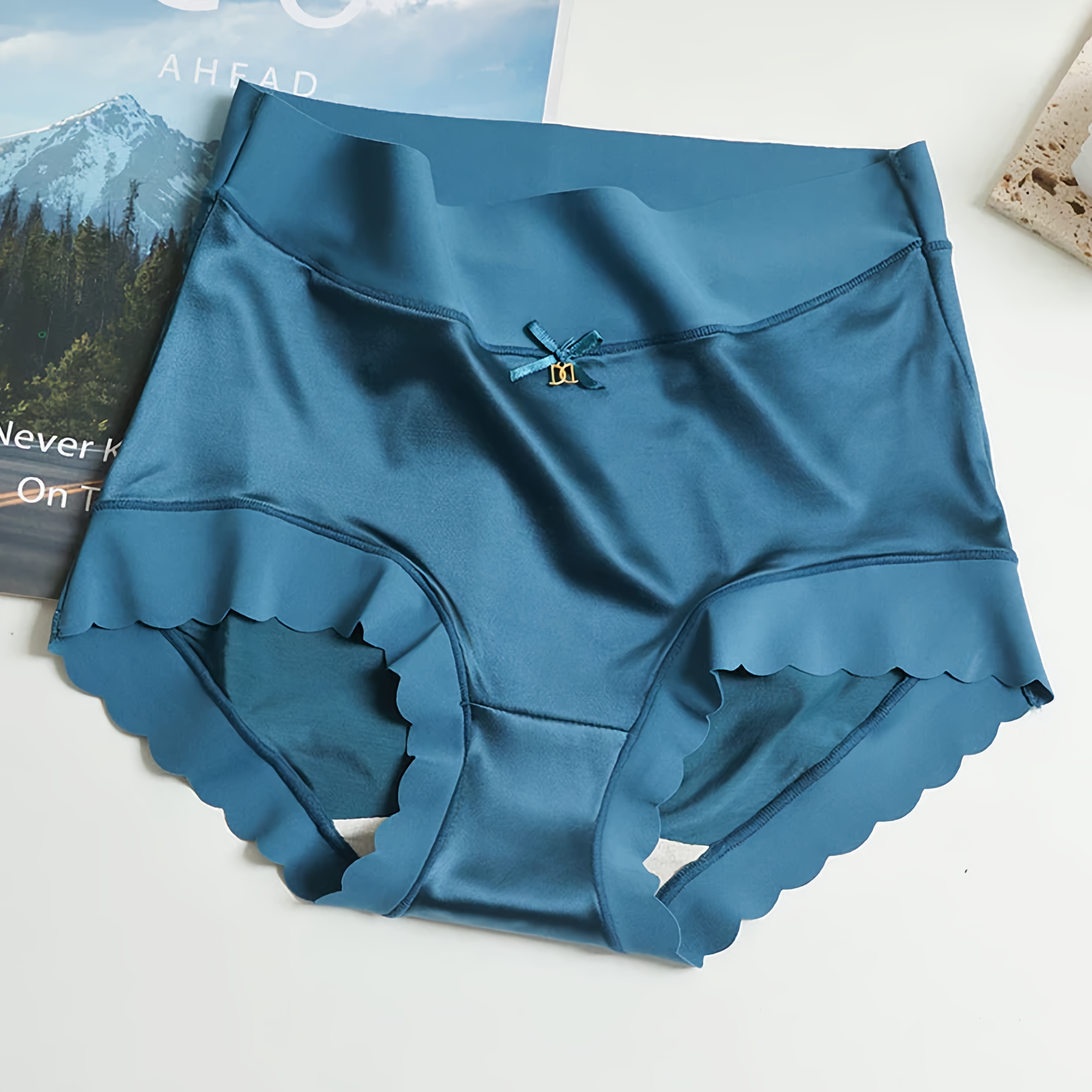 Melissa - Luxurious 5-Piece Seamless Silk Satin Underwear Set for Women