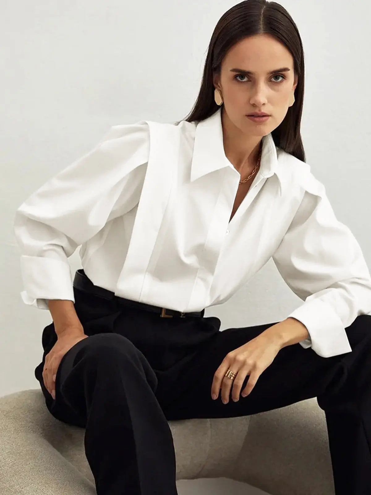 Franny - Chic and Elegant Women's Blouse with Stylish Details