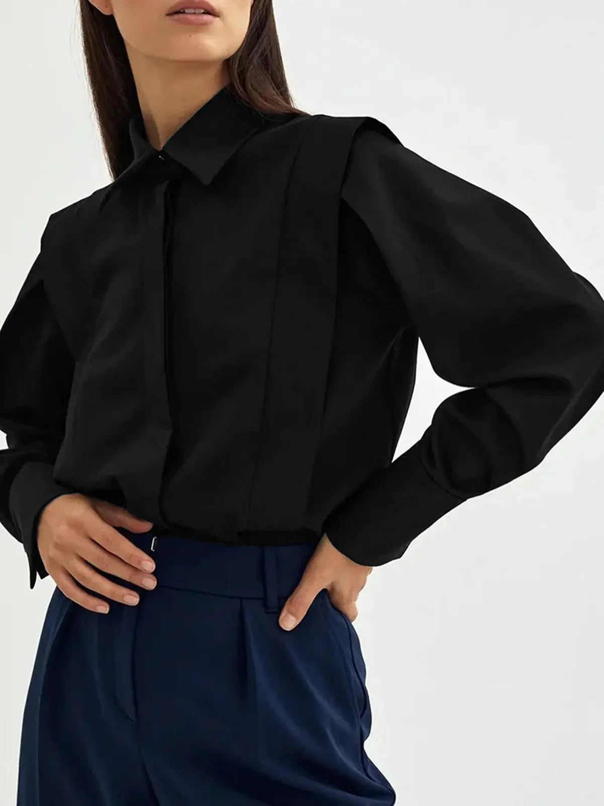 Franny - Chic and Elegant Women's Blouse with Stylish Details
