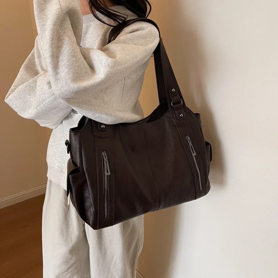 Marie - Elegant Leather Shoulder Bag for Stylish Women