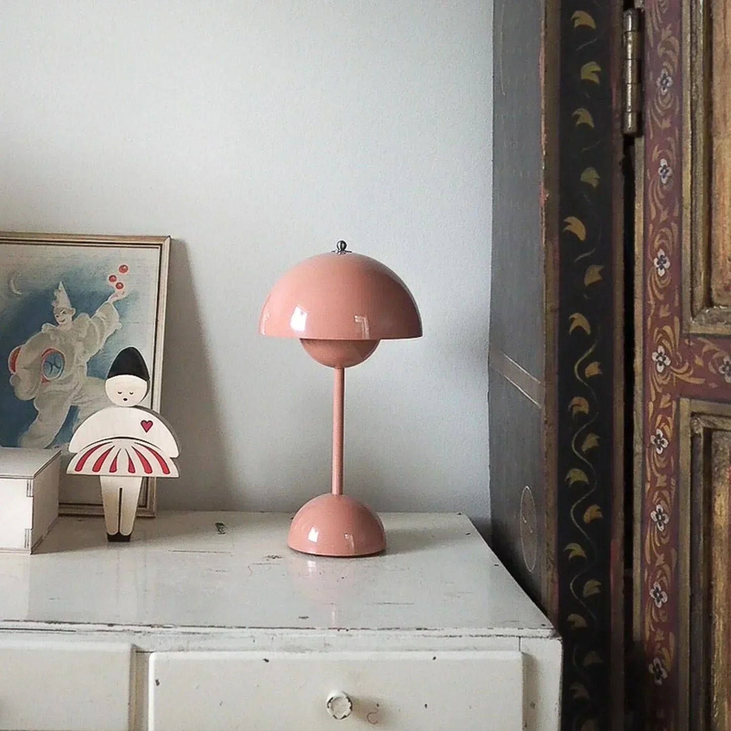 Lumora – Luxe Mushroom Table Lamp with Dimmer
