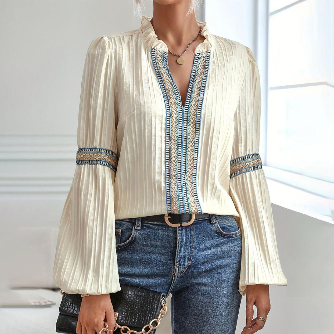 Fortuna - Stylish Long-Sleeved Top for Chic and Comfortable Outfits