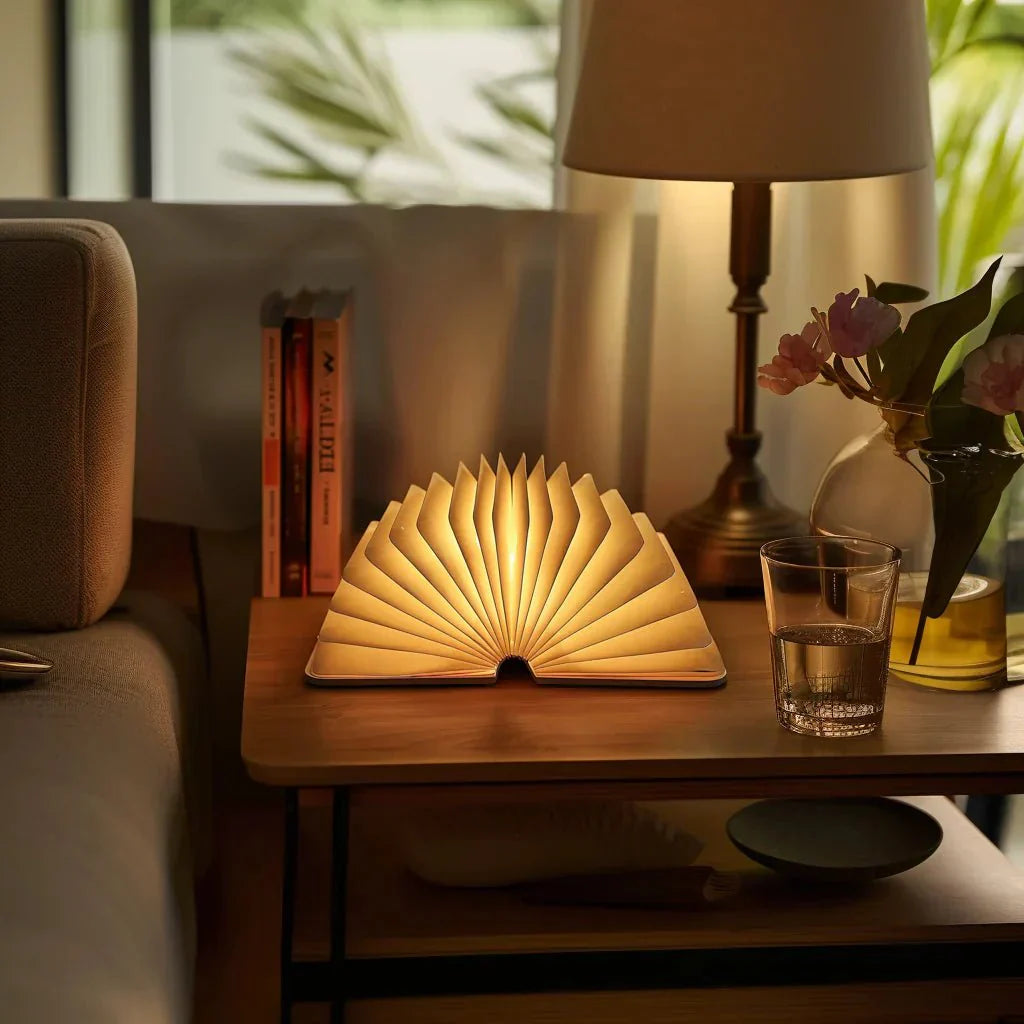 Renvia - Enchanted Book Lamp Open Pages Desk Light Warm Glow