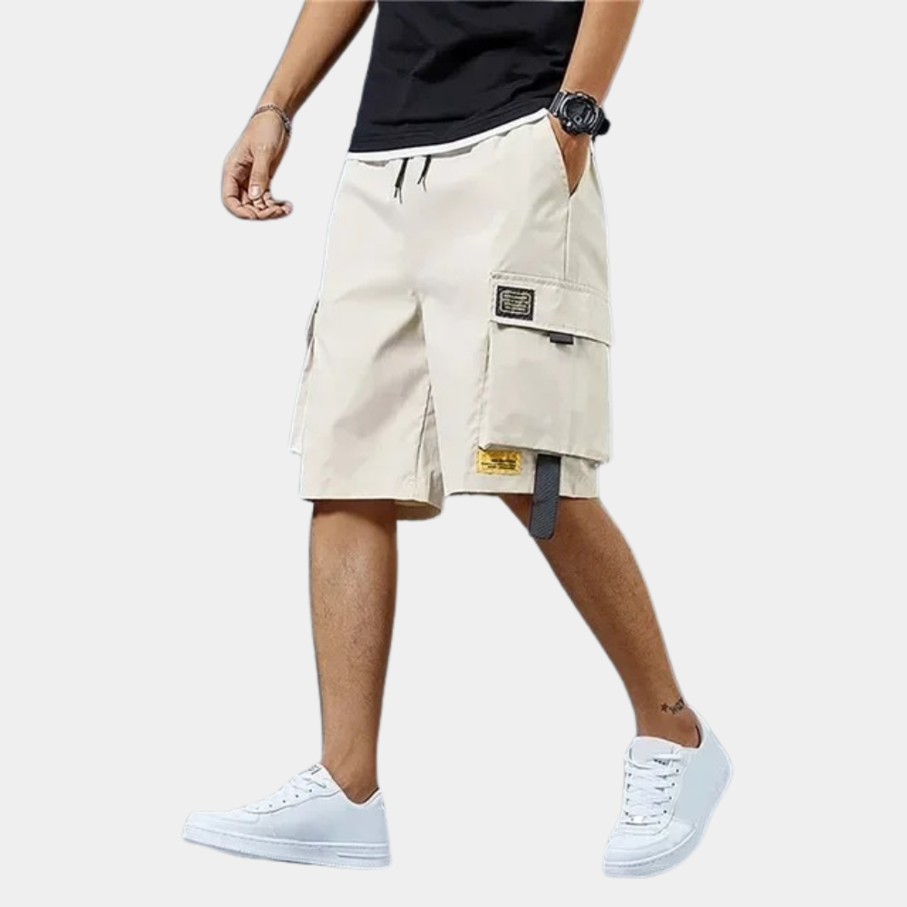 Caspar - Stylish Men's Cargo Shorts for Summer in Gray, Khaki, and Black