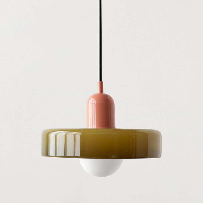 GleaMore - Bauhaus Pendant Light in Stylish Colored Glass
