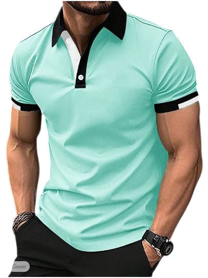 Nick - Stylish Men's Button-Up Polo Shirt for Casual Occasions