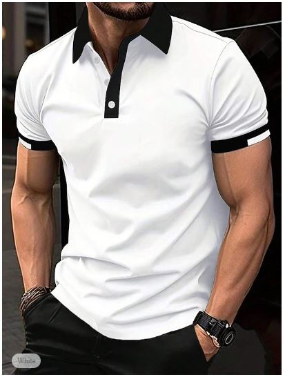 Nick - Stylish Men's Button-Up Polo Shirt for Casual Occasions