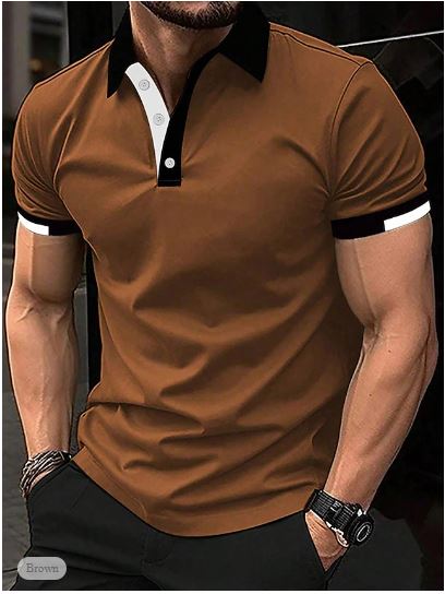 Nick - Stylish Men's Button-Up Polo Shirt for Casual Occasions