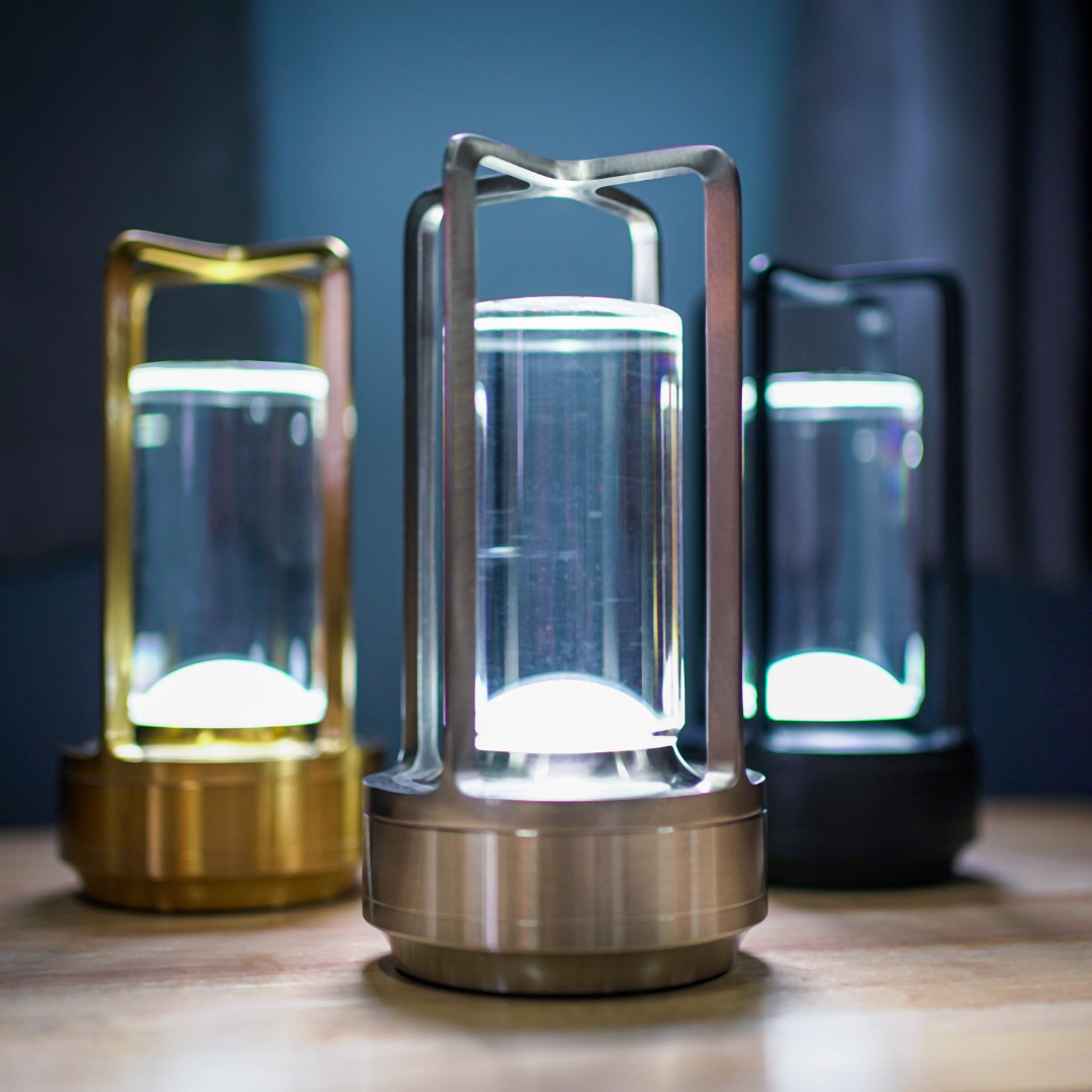 VintGlow - Elegant Crystal Lantern for Home and Outdoor Decor