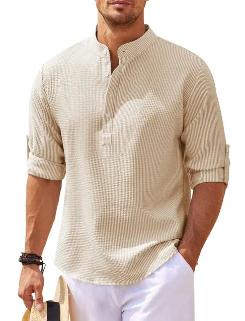 Luca - Stylish Men's Plain Shirt for Everyday Elegance