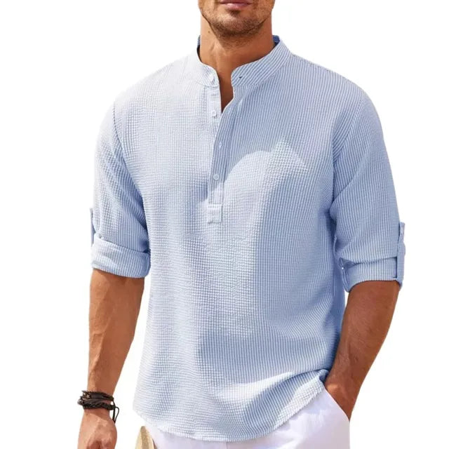 Luca - Stylish Men's Plain Shirt for Everyday Elegance