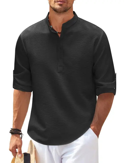 Luca - Stylish Men's Plain Shirt for Everyday Elegance