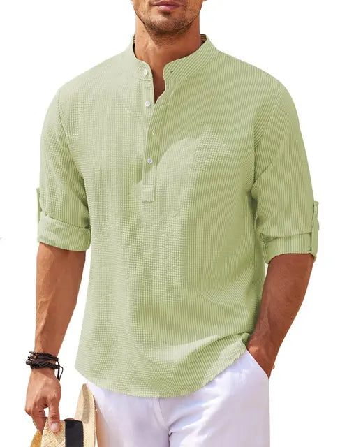Luca - Stylish Men's Plain Shirt for Everyday Elegance