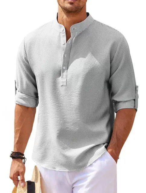 Luca - Stylish Men's Plain Shirt for Everyday Elegance