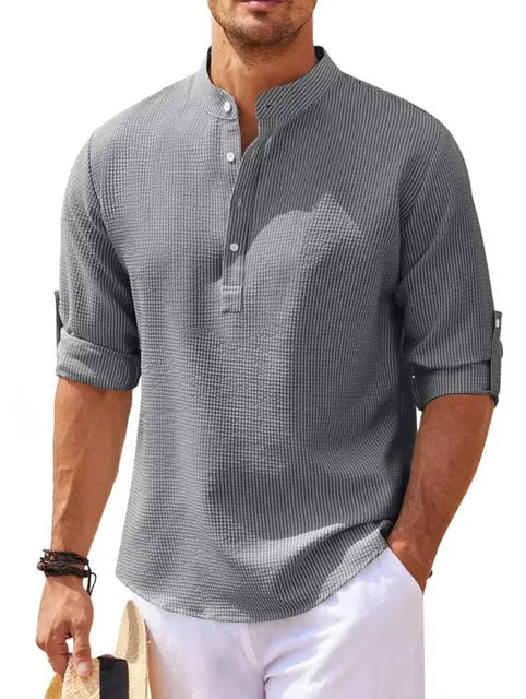 Luca - Stylish Men's Plain Shirt for Everyday Elegance