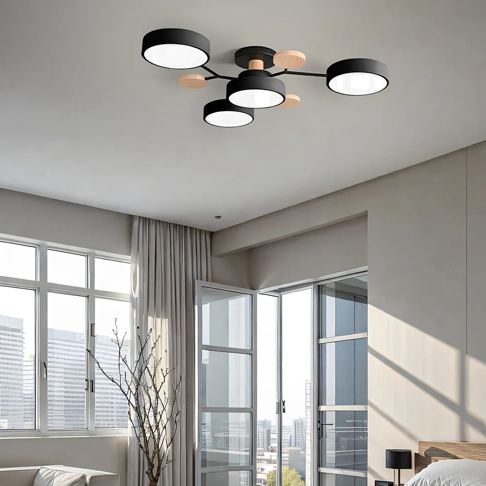 Ornava - Modern LED Flush Mount Ceiling Light Chandelier for Home
