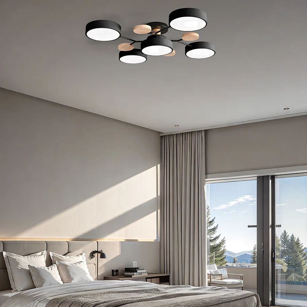 Ornava - Modern LED Flush Mount Ceiling Light Chandelier for Home