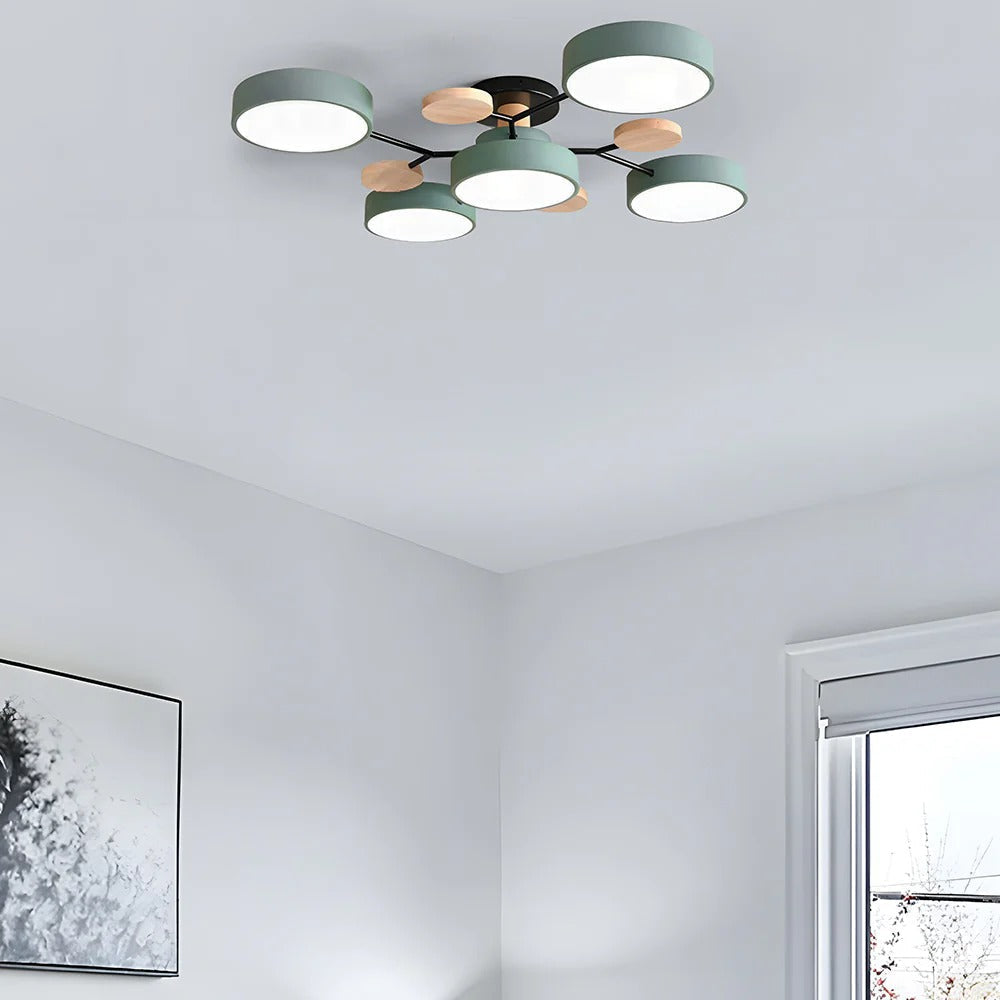 Ornava - Modern LED Flush Mount Ceiling Light Chandelier for Home