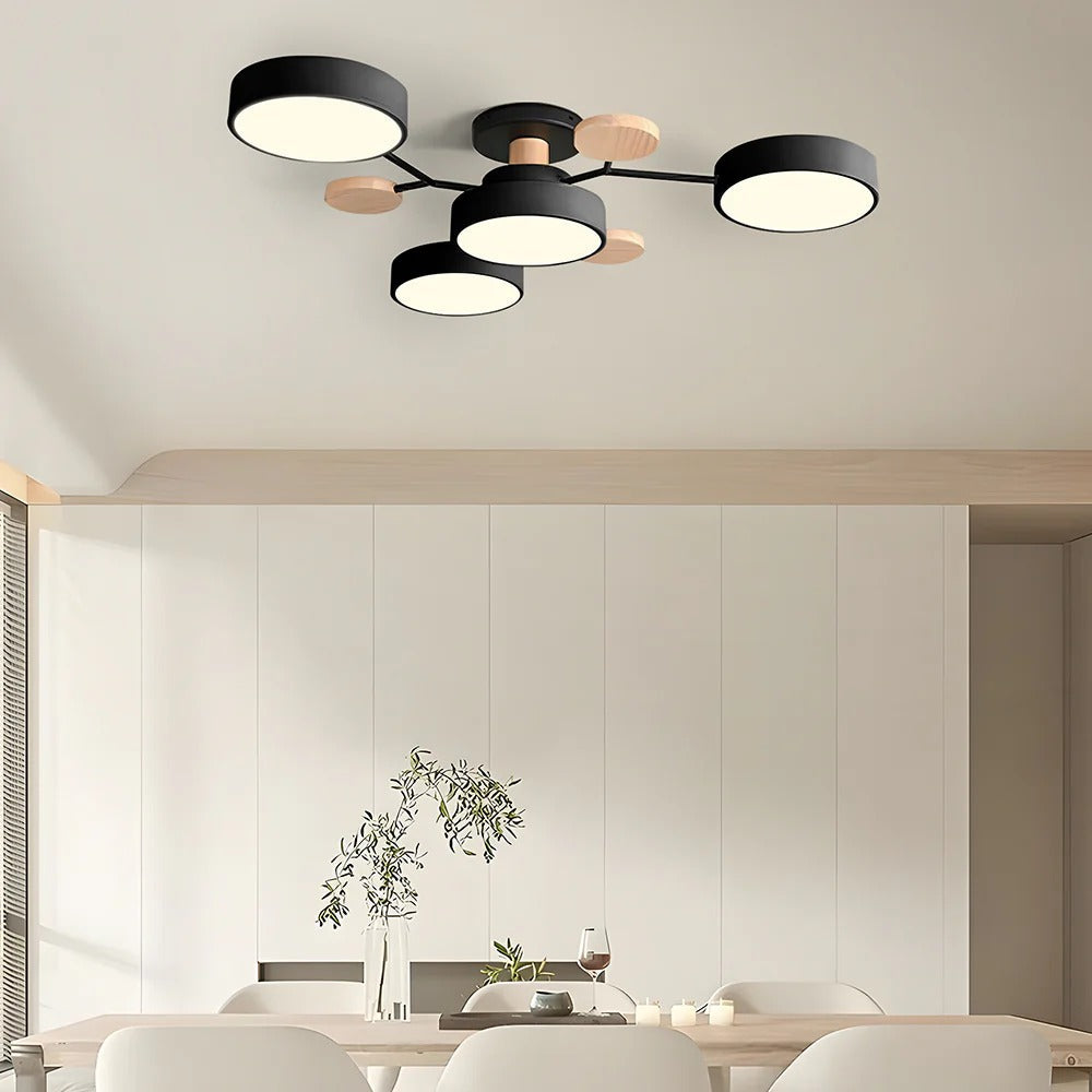 Ornava - Modern LED Flush Mount Ceiling Light Chandelier for Home