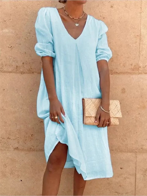 Kinslee - Elegant Casual Women's Midi Dress for Summer Style