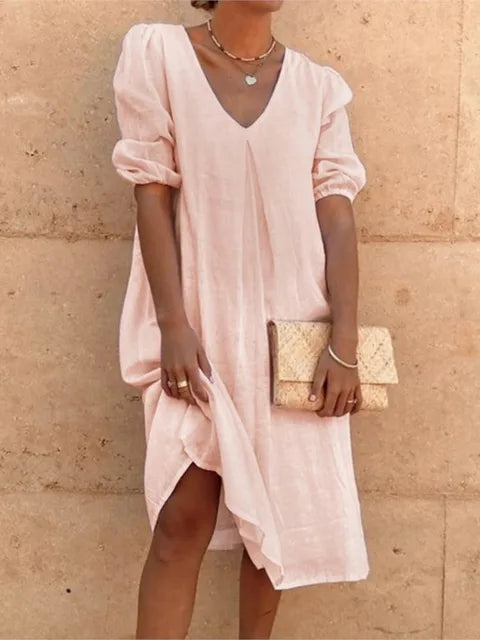 Kinslee - Elegant Casual Women's Midi Dress for Summer Style
