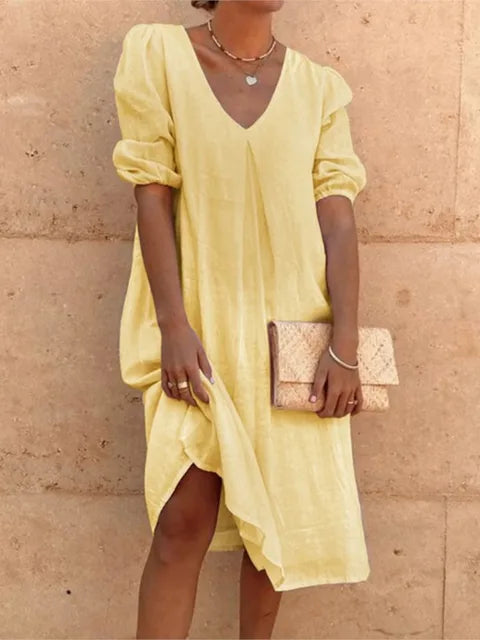 Kinslee - Elegant Casual Women's Midi Dress for Summer Style