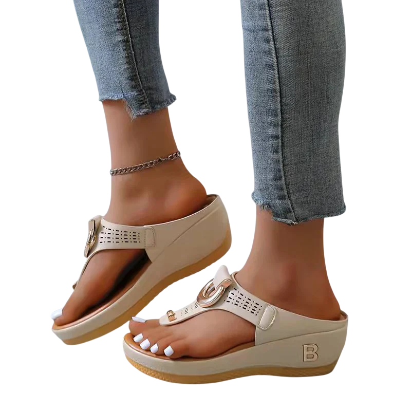 Eira - Stylish Orthopedic Wedge Sandals with Adjustable Fit