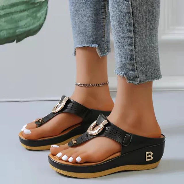 Eira - Stylish Orthopedic Wedge Sandals with Adjustable Fit