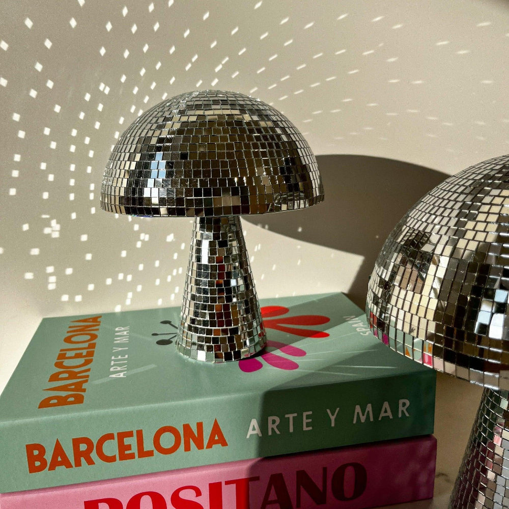 Growvia - Disco Ball Mushroom Lamp With Sparkling Glass Tiles