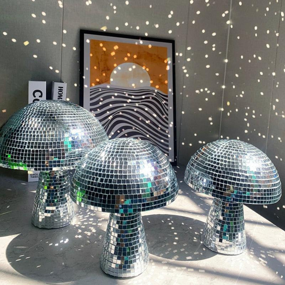 Growvia - Disco Ball Mushroom Lamp With Sparkling Glass Tiles