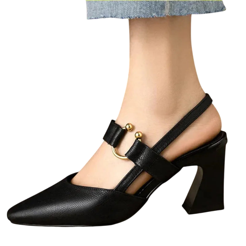 Cecily - Supportive orthopedic heels for women comfort block