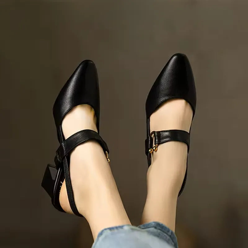 Cecily - Supportive orthopedic heels for women comfort block