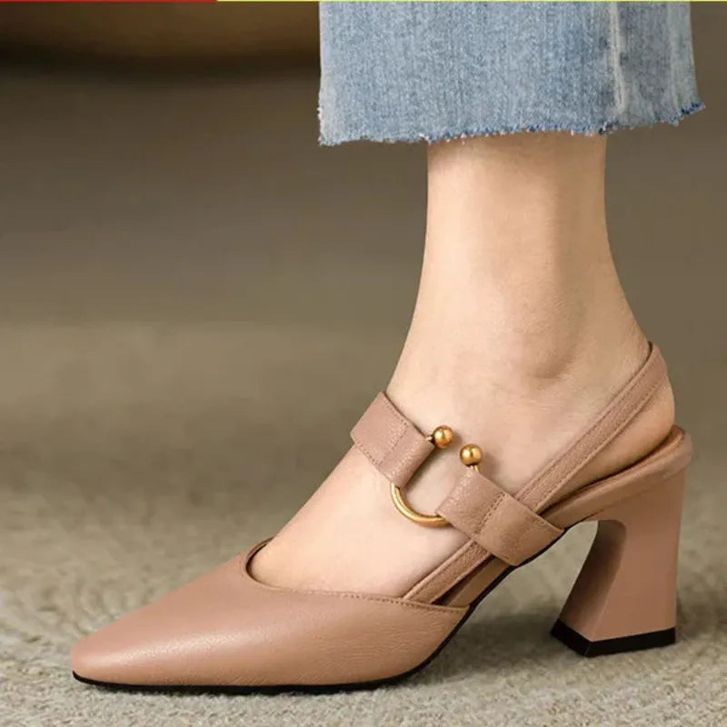 Cecily - Supportive orthopedic heels for women comfort block