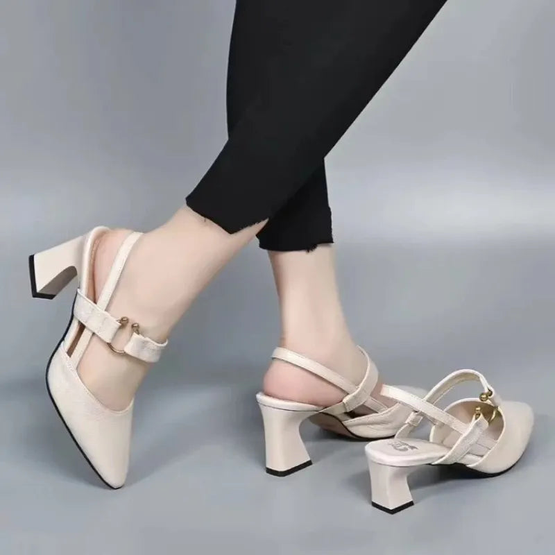 Cecily - Supportive orthopedic heels for women comfort block