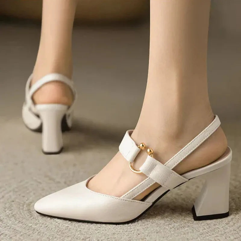Cecily - Supportive orthopedic heels for women comfort block