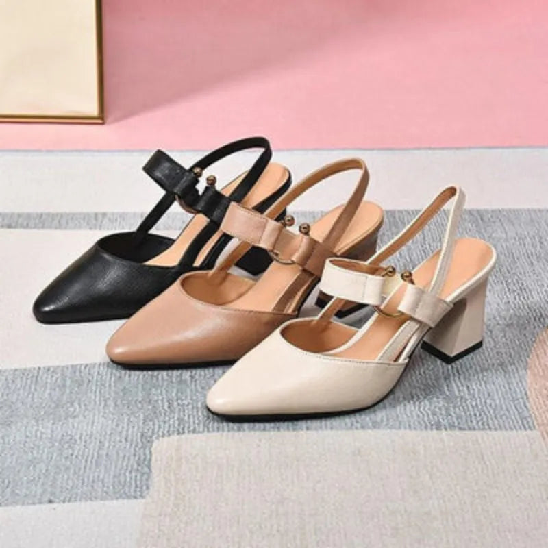 Cecily - Supportive orthopedic heels for women comfort block