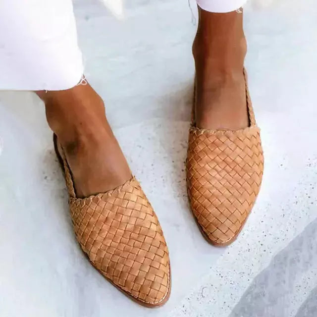 Nalani - Stylish Braided Lace Flat Shoes for Spring and Summer