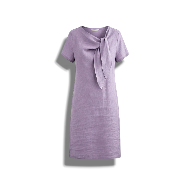 Lisandra - Elegant Chic Dress with Bow Tie Detail and Comfortable Fit
