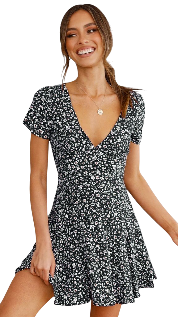 Elspeth - Bohemian Floral Dress for Women with Lightweight Comfort