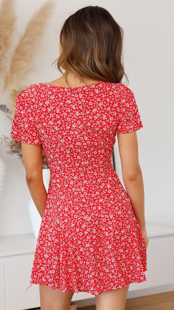 Elspeth - Bohemian Floral Dress for Women with Lightweight Comfort