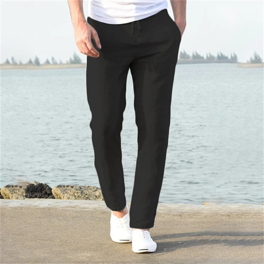 Ethan - Lightweight Casual Linen Pants for Comfortable Summer Days