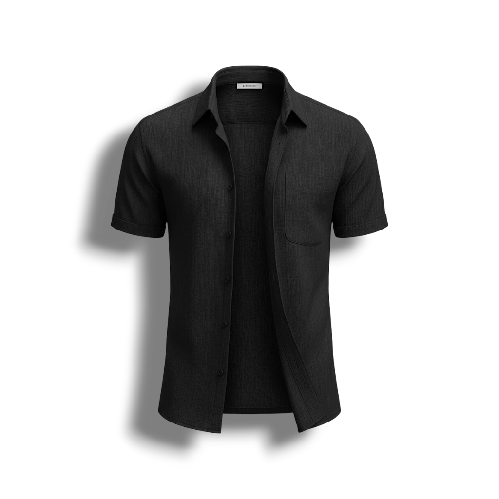 Jayden - Classic Linen Shirt for Men with Short Sleeves