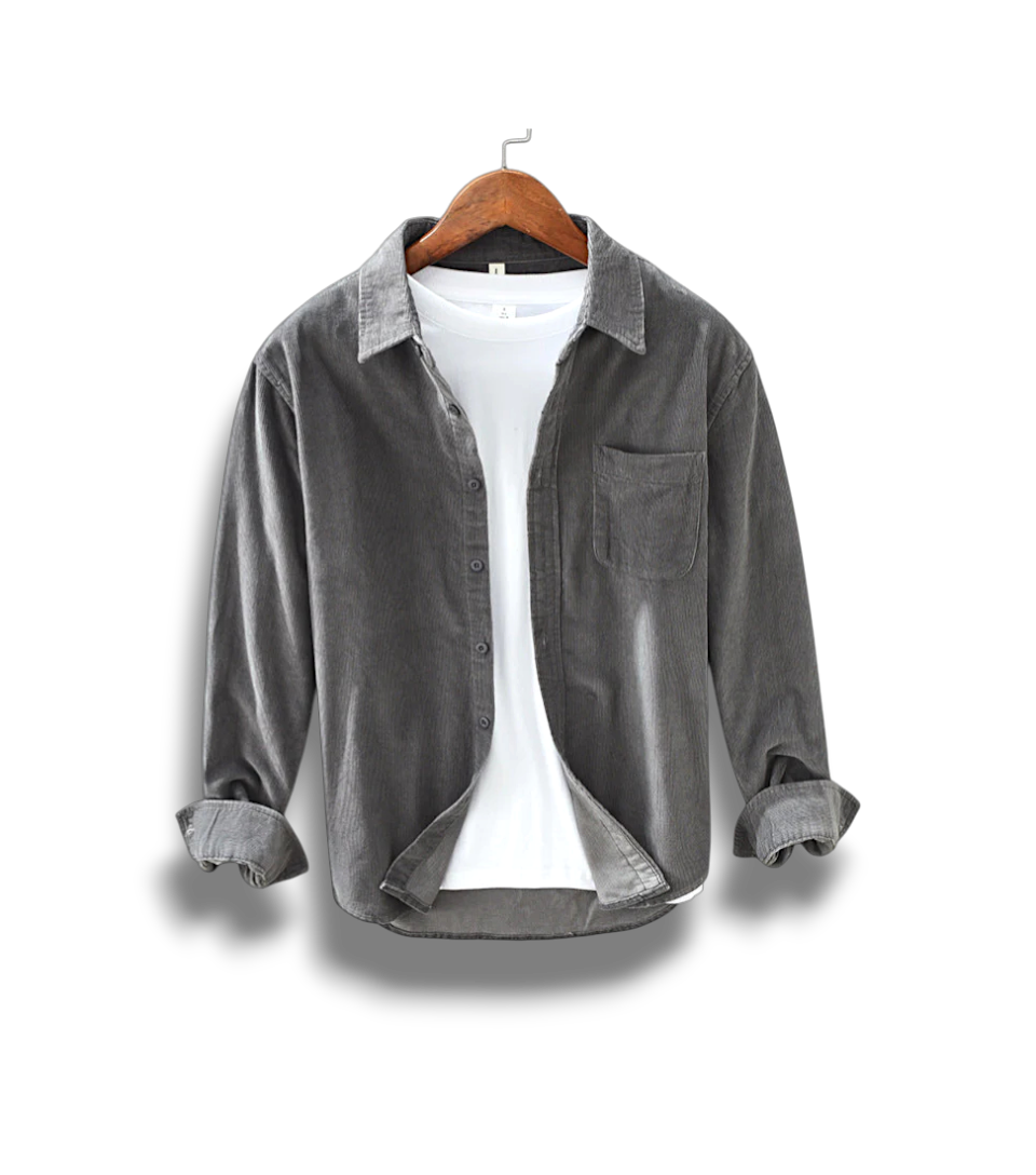 Winston - Stylish Men's Retro Corduroy Shirt for Any Occasion