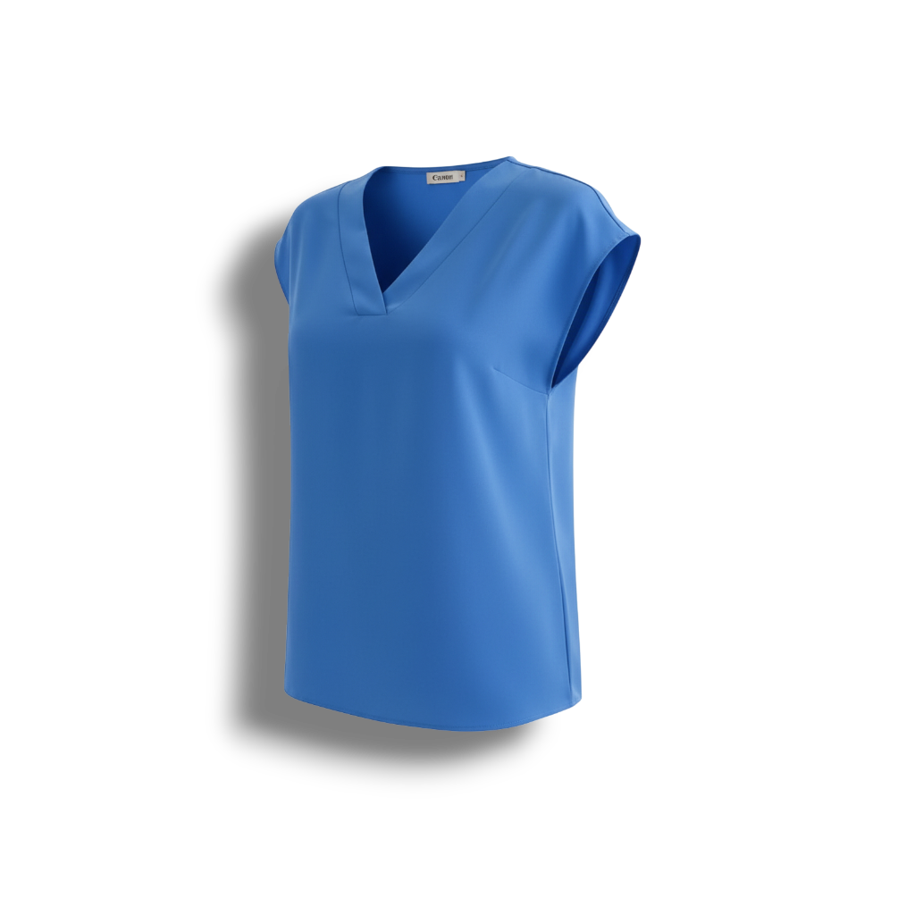 Peg - Elegant Women's Chic Festive Top with Round Neckline