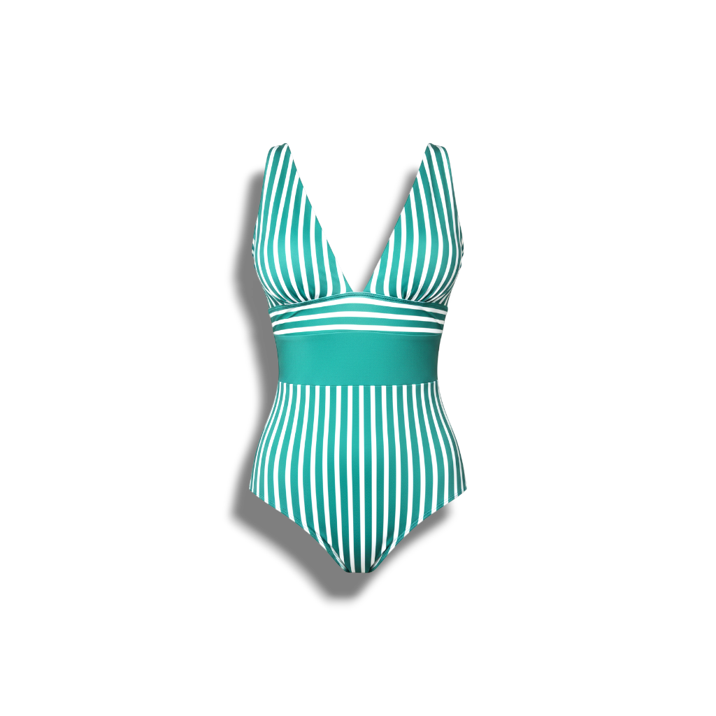 Moll - Elegant Women's Summer Sensation Swimsuit with Stripes