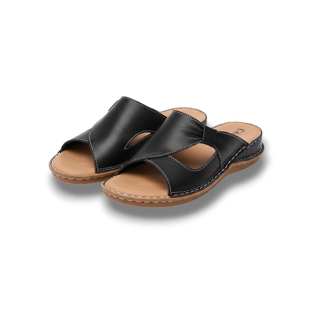 Quinley - Comfortable Orthopedic Leather Sandals with Adjustable Fit