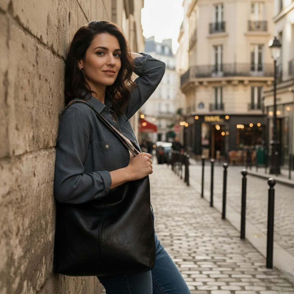 Lovey - Stylish and Comfortable Ladies Leather Bag with Unique Strap