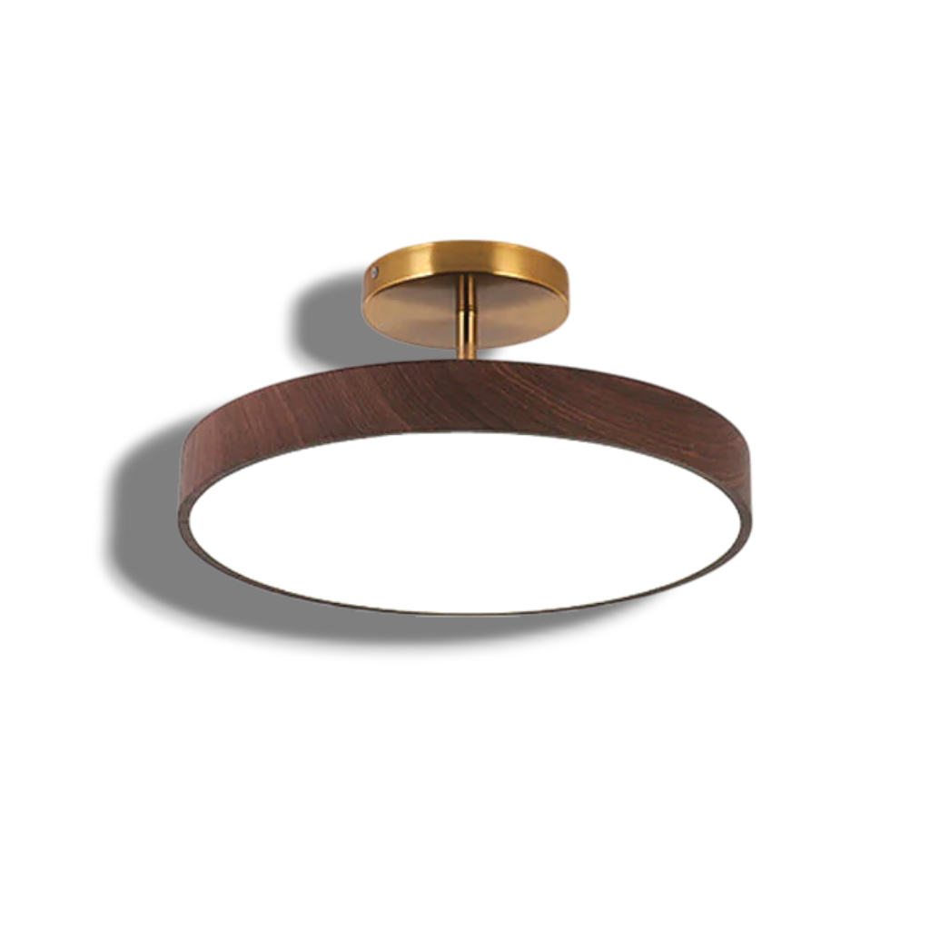 Suspora - Wood LED Ceiling Light Semi Flush Mount Fixture