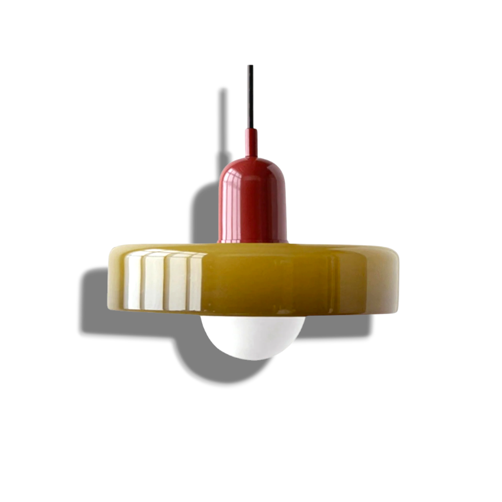 Shinora - Bauhaus Colored Glass Pendant Lamp With Modern Design