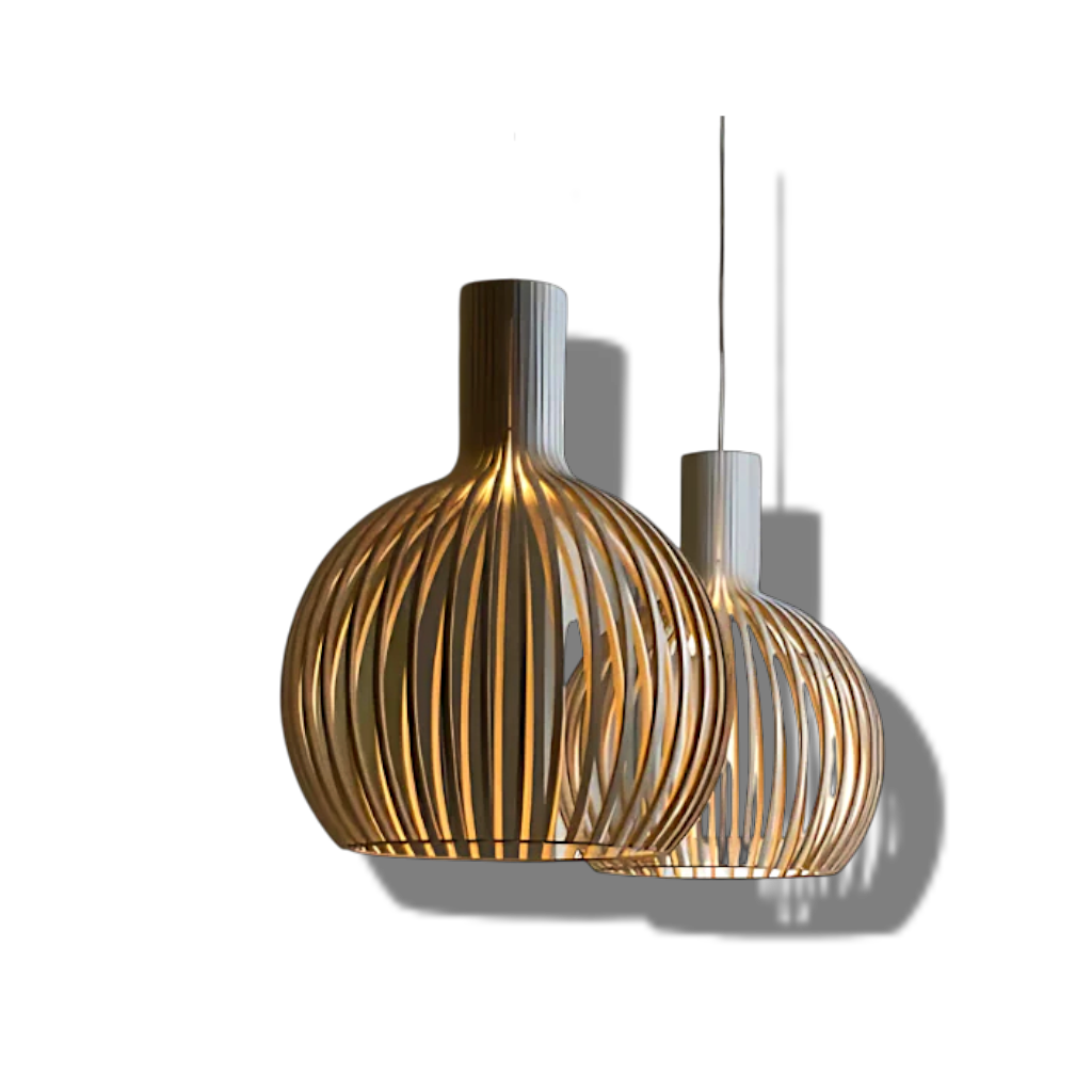 Floraa - Natural Bamboo Pendant Light for Elegant Home Décor Style